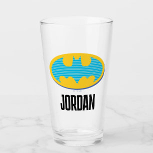 Batman   Symbol för cyan Rand Glaskopp