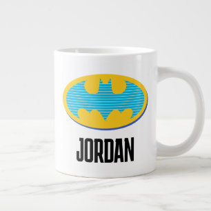 Batman Symbol för cyan Rand Jumbo Mugg