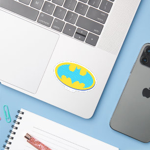 Batman   Symbol för cyan Rand Klistermärken