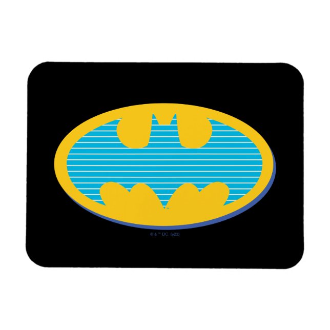 Batman | Symbol för cyan Rand Magnet (Horisontell)