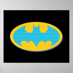 Batman Symbol för cyan Rand Poster