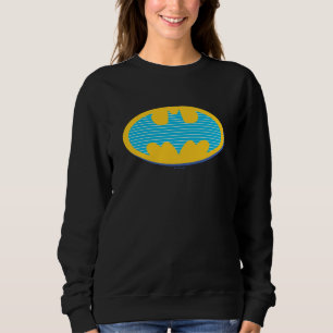 Batman   Symbol för cyan Rand T Shirt