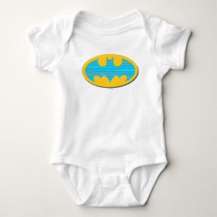 Batman   Symbol för cyan Rand T Shirt