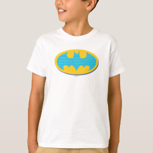 Batman   Symbol för cyan Rand T Shirt