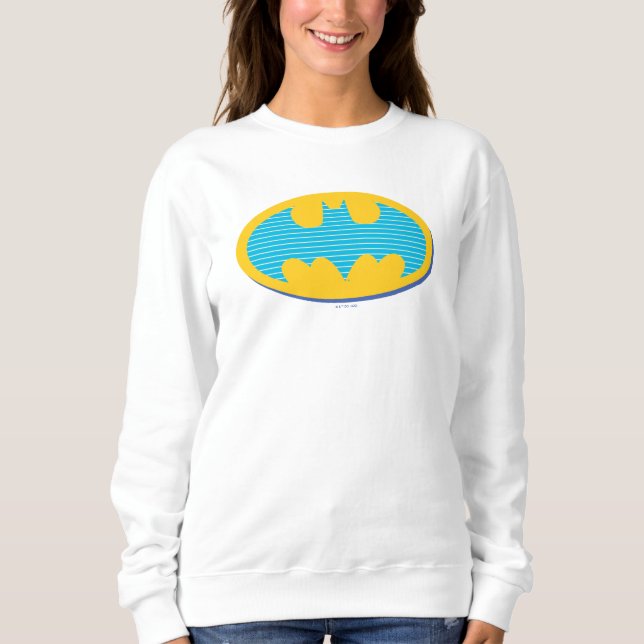 Batman | Symbol för cyan Rand T Shirt (Framsida)