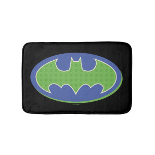 Batman   Symbol för Lila och Grönt Badrumsmatta