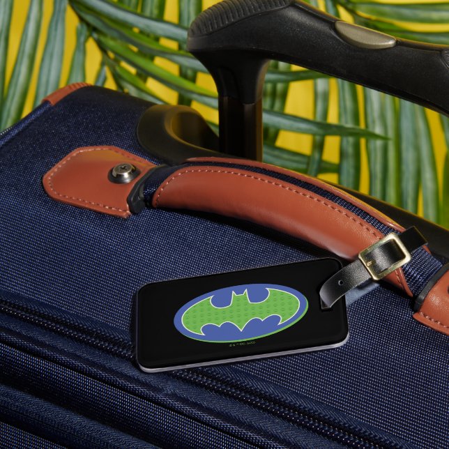 Batman | Symbol för Lila och Grönt Bagagebricka (Framsida Insitu 3)