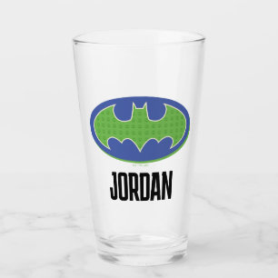 Batman Symbol för Lila och Grönt Glaskopp