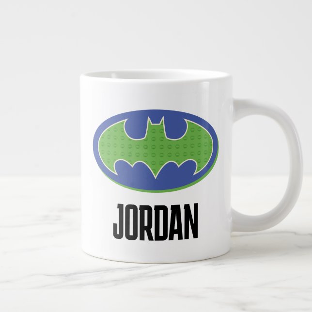 Batman | Symbol för Lila och Grönt Jumbo Mugg (Höger)