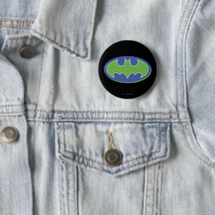 Batman   Symbol för Lila och Grönt Knapp