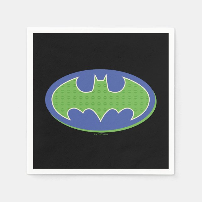 Batman | Symbol för Lila och Grönt Pappersservett (Framsidan)