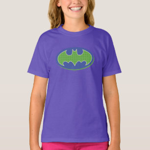 Batman   Symbol för Lila och Grönt T Shirt