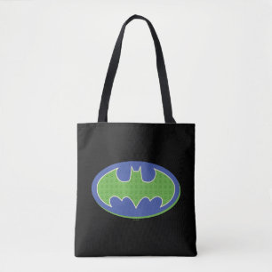 Batman Symbol för Lila och Grönt Tygkasse