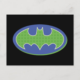 Batman Symbol för Lila och Grönt Vykort