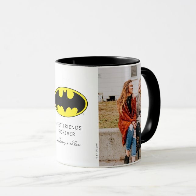 Batman Symbol | Foto för bästa vänner Mugg (Framsida höger)