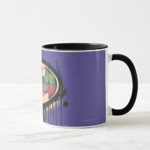 Batman Symbol Grönt Lila Red Logotyp Mugg