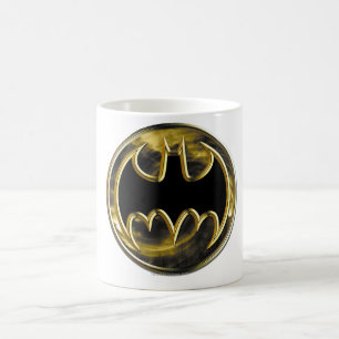 Batman Symbol GULD LOGOTYP Kaffemugg