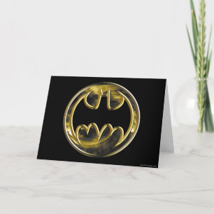 Batman Symbol GULD LOGOTYP Kort