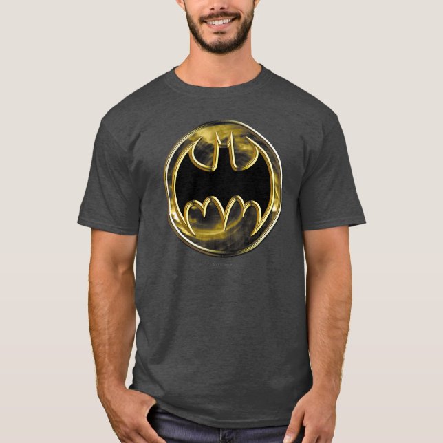 Batman Symbol | GULD LOGOTYP T Shirt (Framsida)