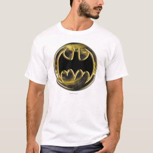 Batman Symbol GULD LOGOTYP Tee Shirt