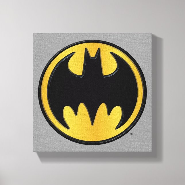 Batman Symbol | Klassisk Logotyp Canvastryck (Framsida)