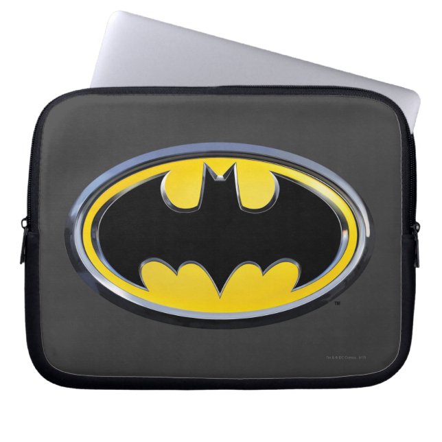 Batman Symbol | Klassisk Logotyp Laptop Fodral (Framsidan)