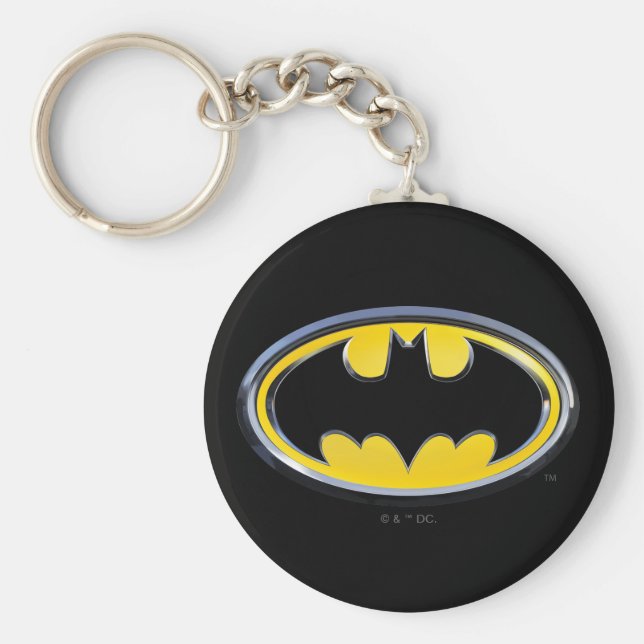 Batman Symbol | Klassisk Logotyp Nyckelring (Framsidan)