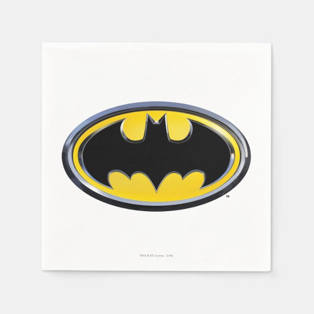 Batman Symbol | Klassisk Logotyp Pappersservett (Framsidan)