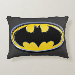 Batman Symbol   Klassisk Logotyp Prydnadskudde