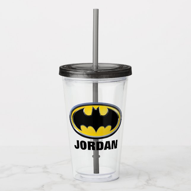 Batman Symbol | Klassisk Logotyp Take Away Mugg (Framsida)