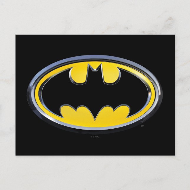 Batman Symbol | Klassisk Logotyp Vykort (Framsida)