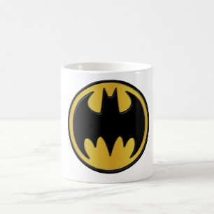 Batman Symbol Klassisk rundad Logotyp Kaffemugg