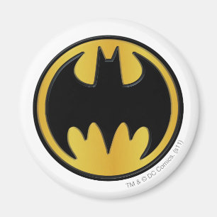 Batman Symbol Klassisk rundad Logotyp Magnet
