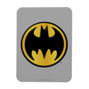 Batman Symbol Klassisk rundad Logotyp Magnet
