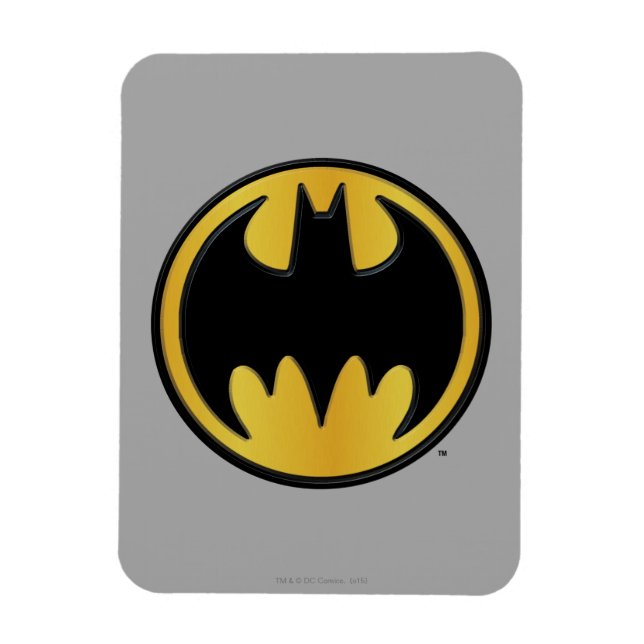 Batman Symbol | Klassisk rundad Logotyp Magnet (Vertikal)