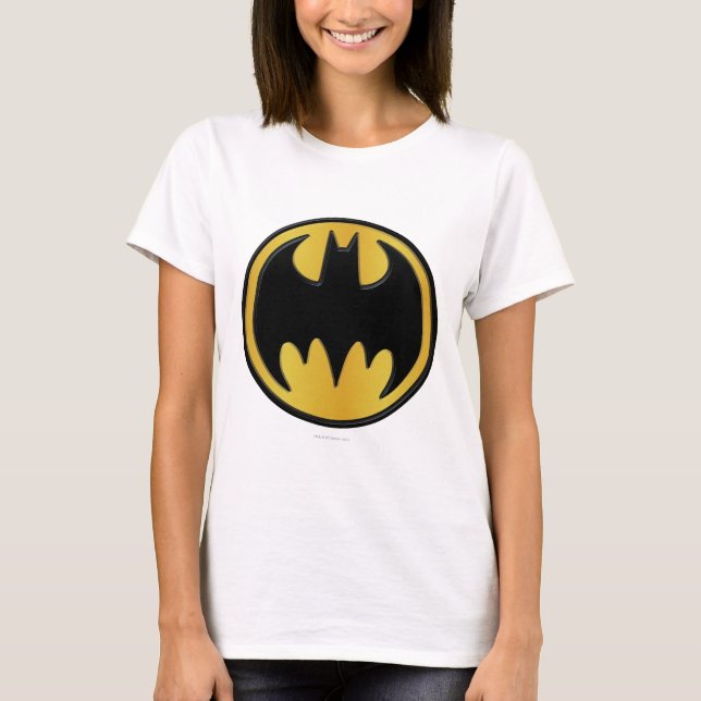 Batman Symbol | Klassisk rundad Logotyp T Shirt (Framsida)