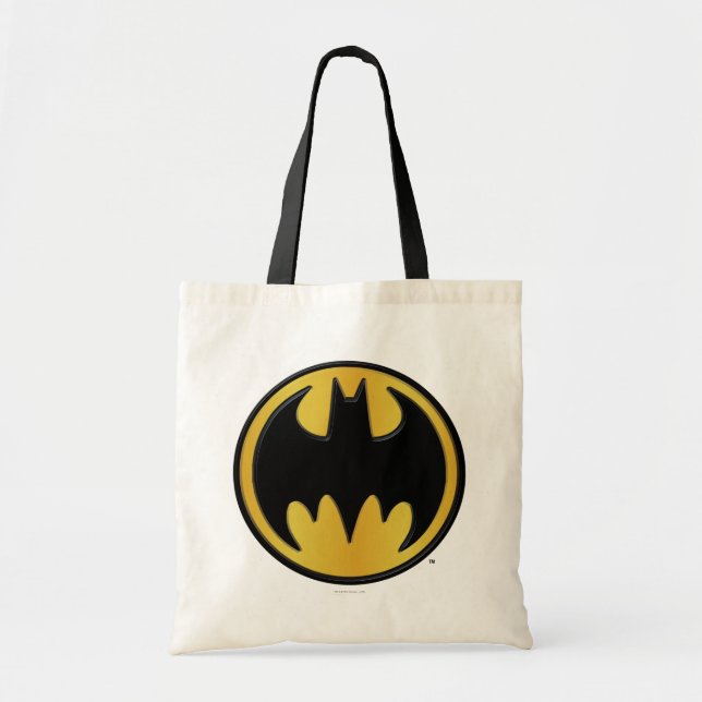 Batman Symbol | Klassisk rundad Logotyp Tygkasse (Framsidan)