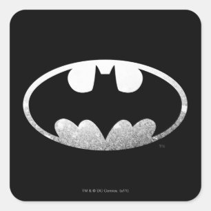 Batman Symbol Kornig Logotyp Fyrkantigt Klistermärke