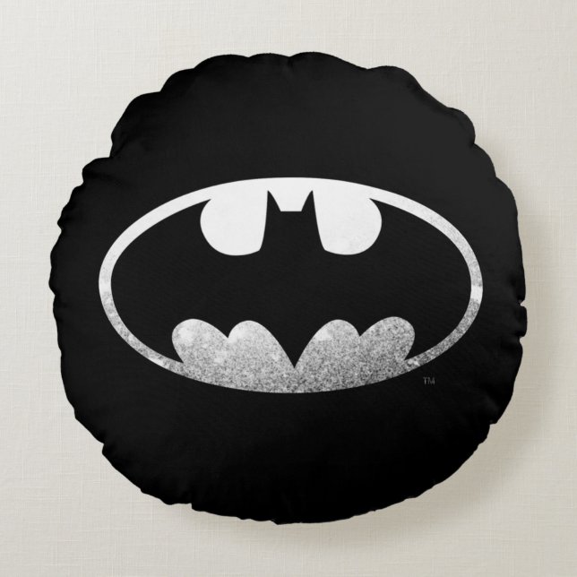 Batman Symbol | Kornig Logotyp Rund Kudde (Framsidan)