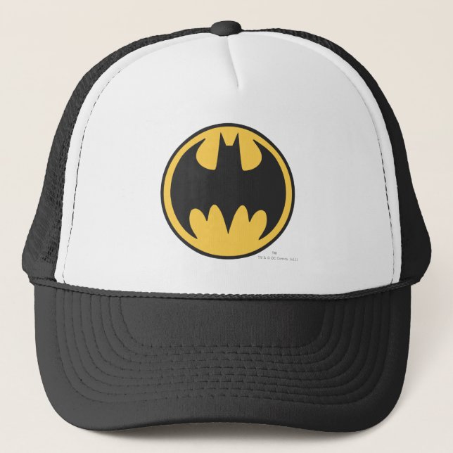 Batman Symbol | Logotyp för Gult av Mörk Circle Keps (Framsida)