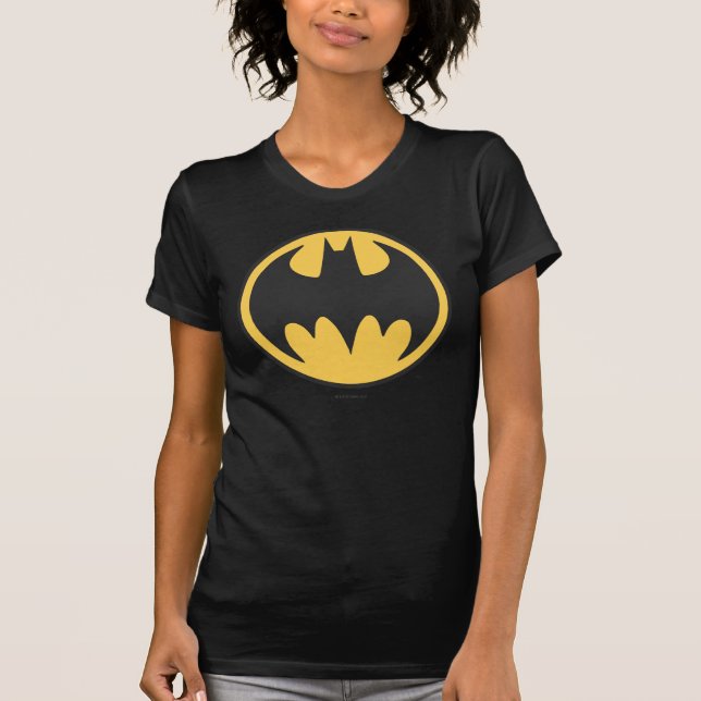 Batman Symbol | Logotyp för Gult av Mörk Circle Tröja (Framsida)