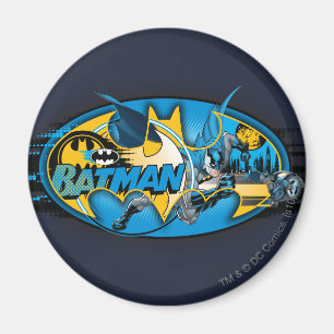 Batman Symbol Logotyp för klassiskt kollage Magnet