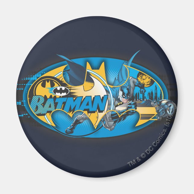 Batman Symbol | Logotyp för klassiskt kollage Magnet (Framsidan)