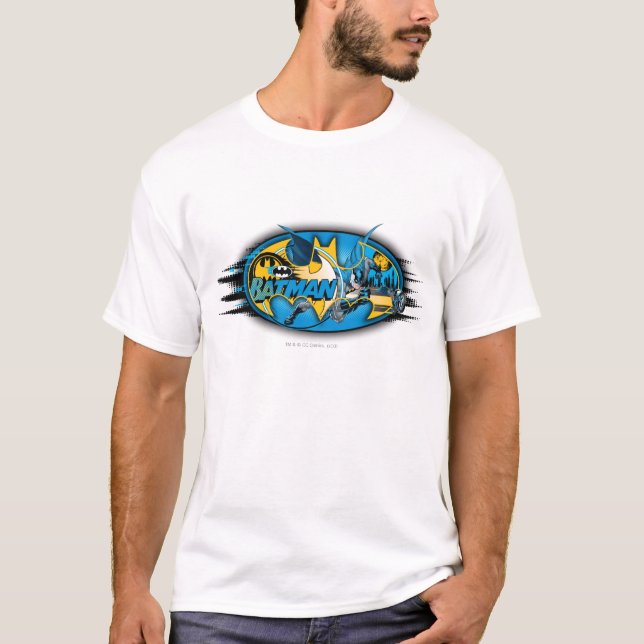 Batman Symbol | Logotyp för klassiskt kollage T-shirt (Framsida)