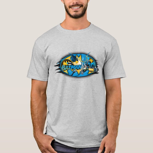 Batman Symbol | Logotyp för klassiskt kollage T-shirt (Framsida)