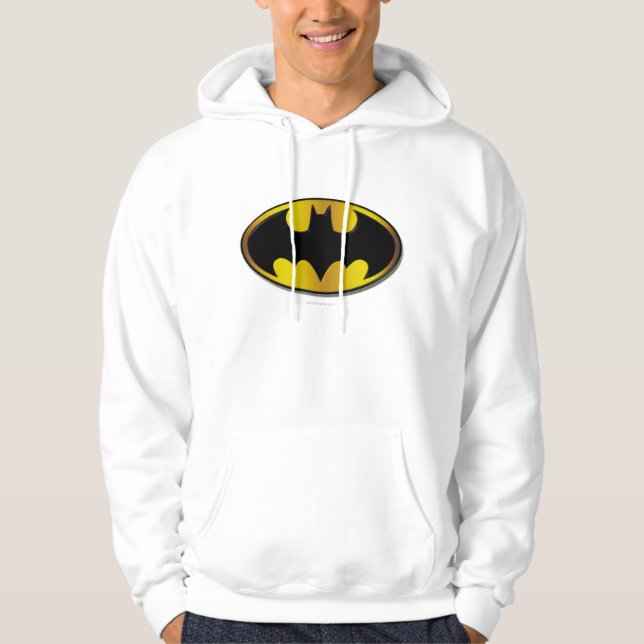 Batman Symbol | Logotyp för ovalövertoning Hoodie (Framsida)