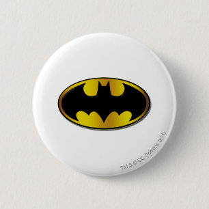 Batman Symbol Logotyp för ovalövertoning Knapp