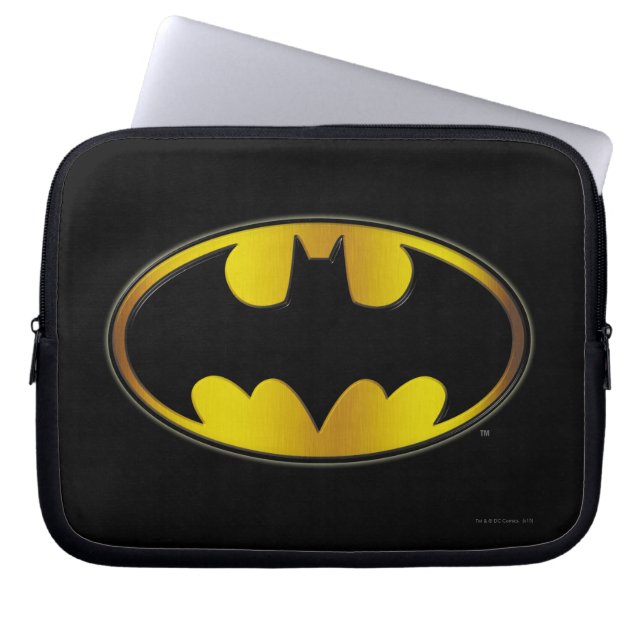Batman Symbol | Logotyp för ovalövertoning Laptop Sleeve (Framsidan)