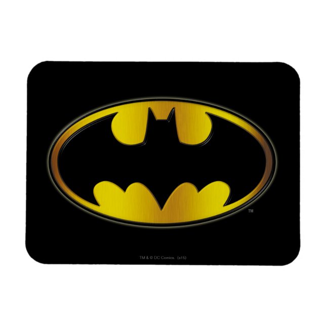 Batman Symbol | Logotyp för ovalövertoning Magnet (Horisontell)