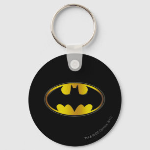 Batman Symbol Logotyp för ovalövertoning Nyckelring